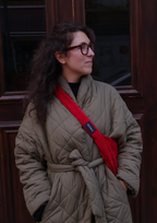 VELOURS COTELE ROUGE VIF