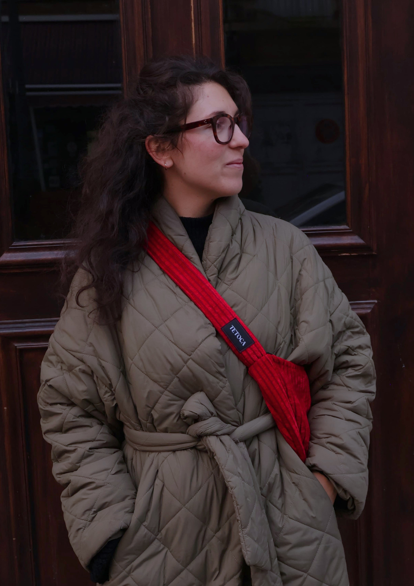 VELOURS COTELE ROUGE VIF