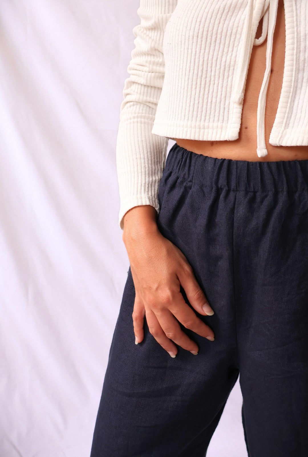 PANTALON BLEU MARINE