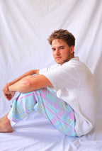 PANTALON À RAYURES PASTEL
