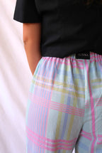 PANTALON À RAYURES PASTEL