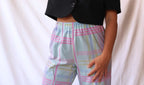 PANTALON À RAYURES PASTEL