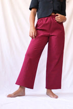 PANTALON ROUGE À CARREAUX VICHY