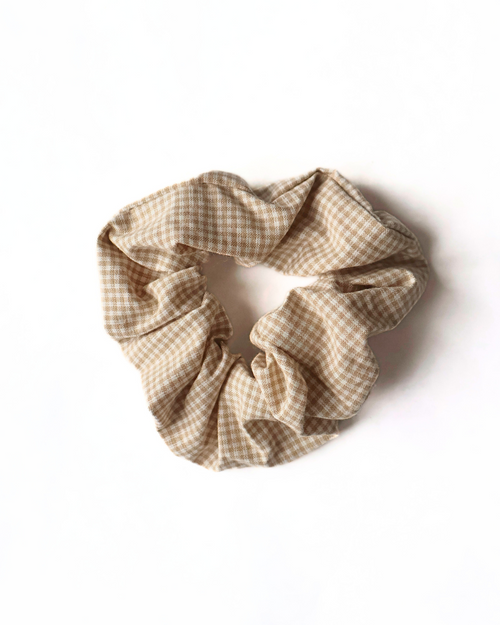 CHOUCHOU A CARREAUX BEIGE