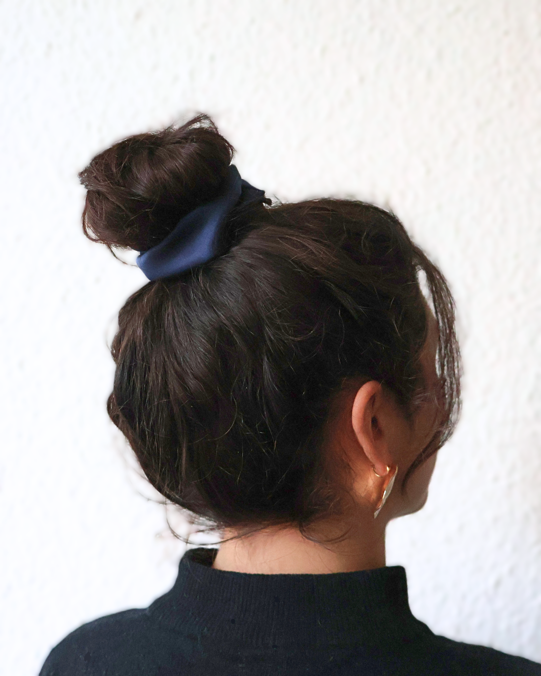 CHOUCHOU SATIN BLEU