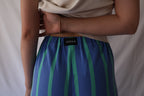 PANTALON RAYÉ BLEU ET VERT