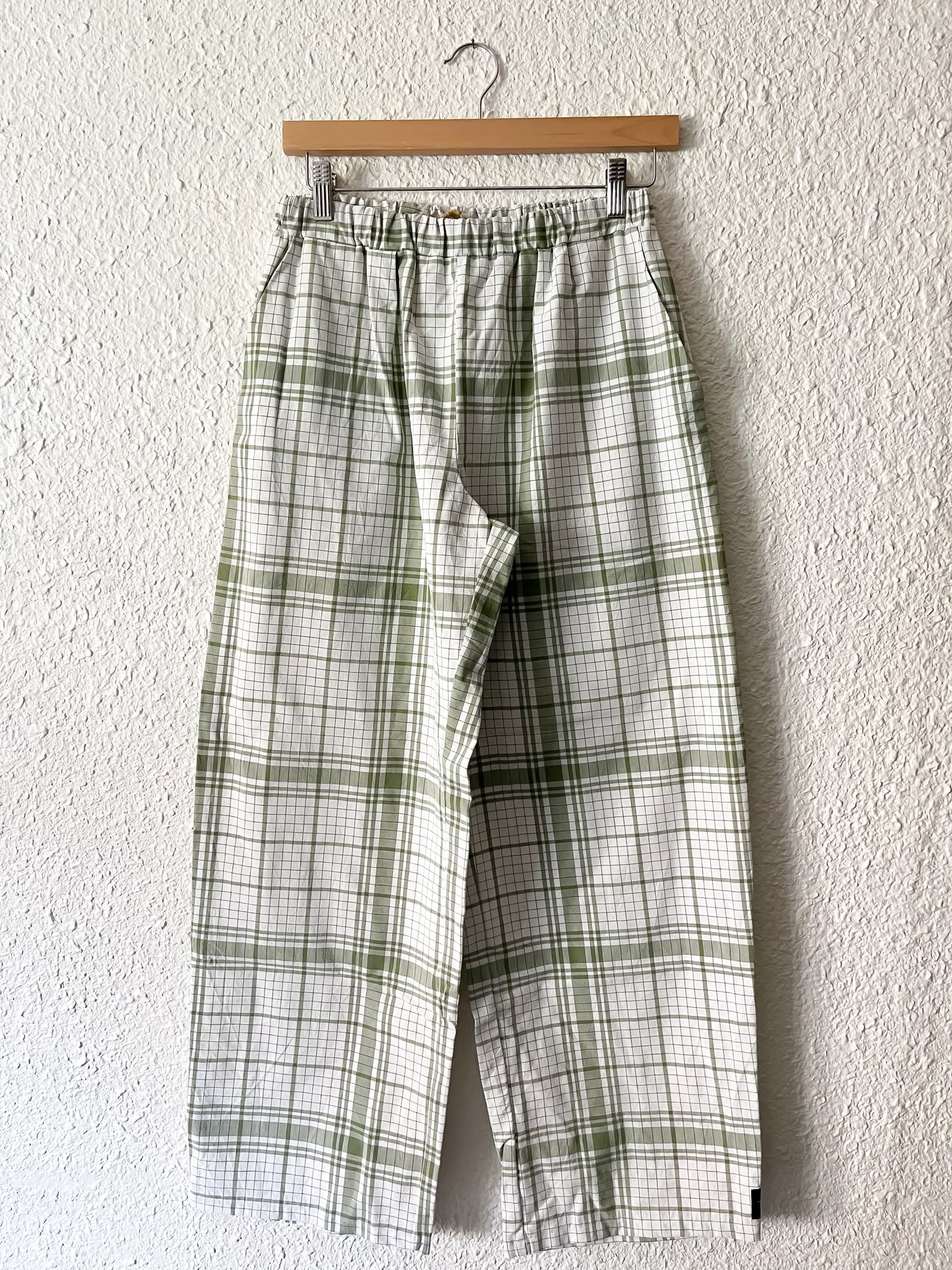 PANTALON BARREL TISSU TORCHON