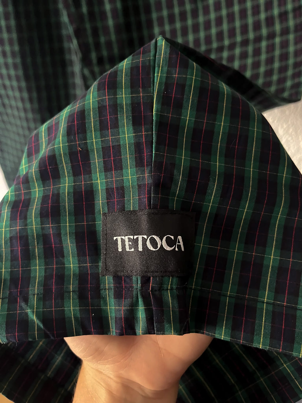 Pantalon tartan vert