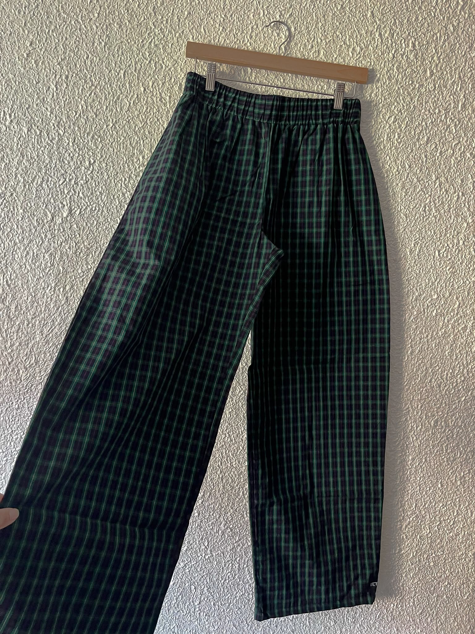 Pantalon tartan vert