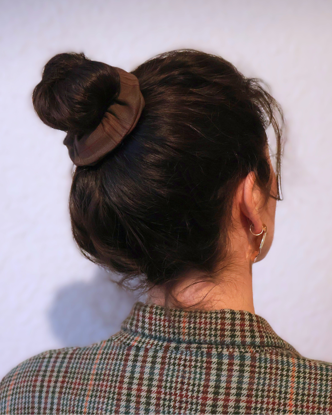 CHOUCHOU TARTAN MARRON